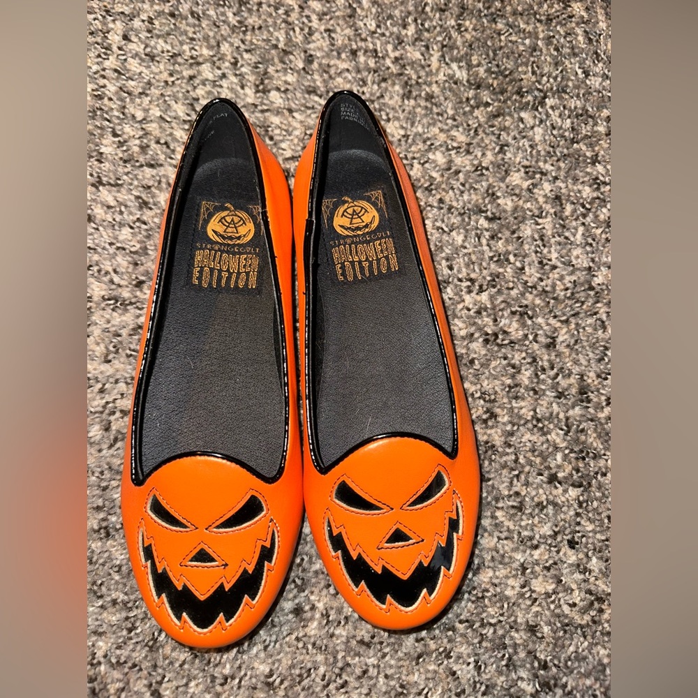StrangeCvlt Halloween Edition Scary Face flats